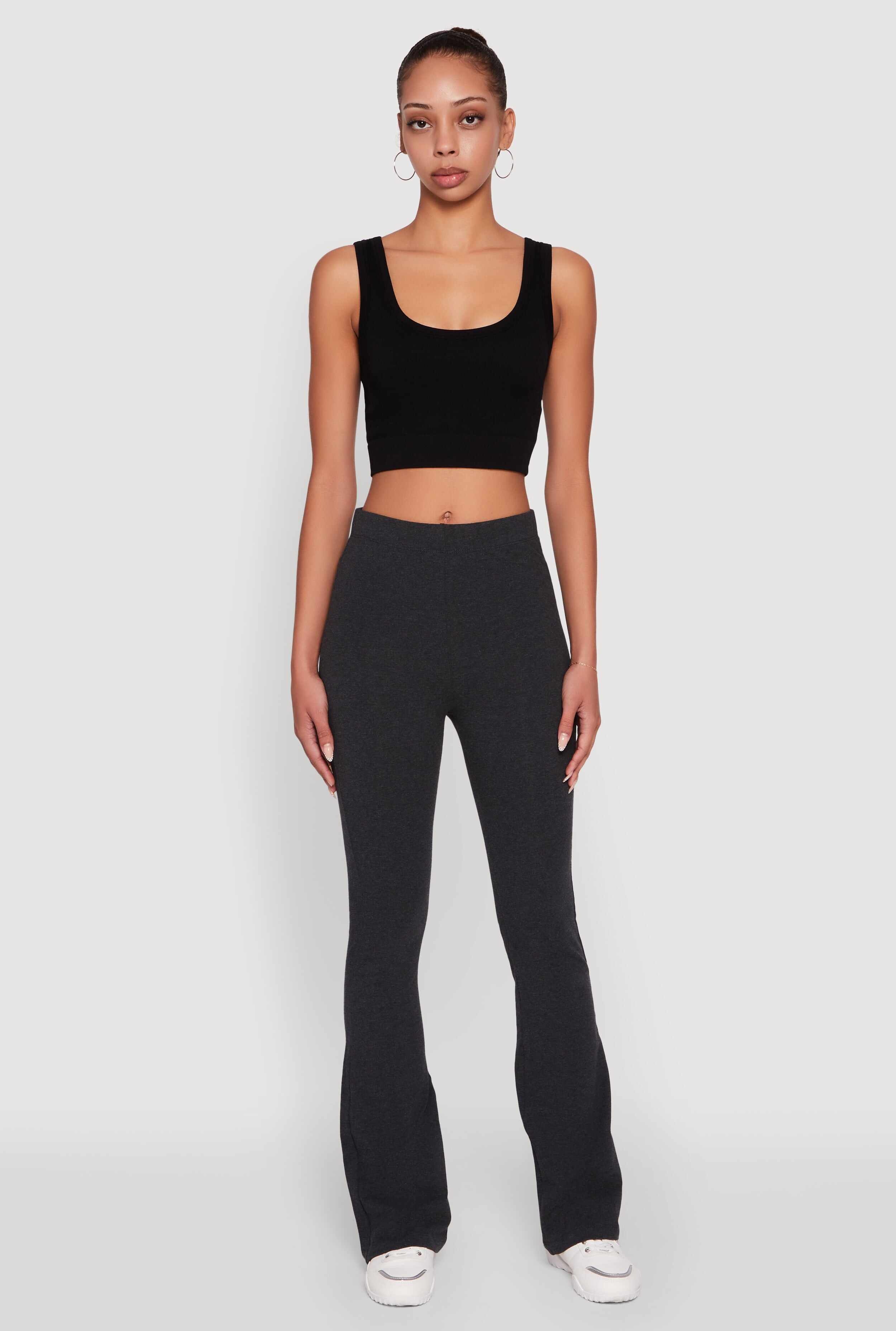 High Waisted Slim Bootcut Yoga Pants