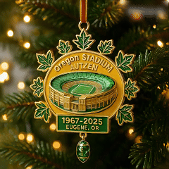 Oregon Ducks Autzen Stadium 58th Anniversary Ornament