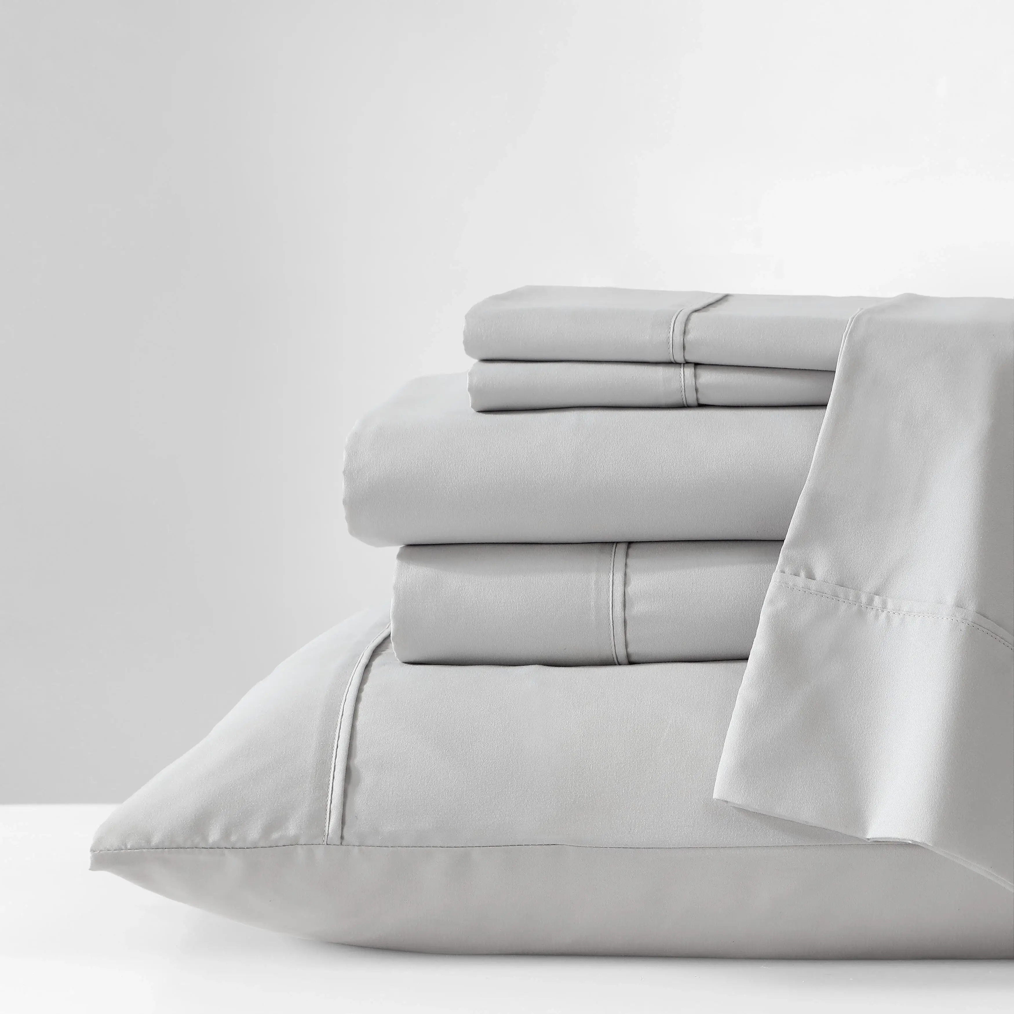 Kenneth Cole Solution Recyled Polyester Solid Bonus Sheet Set