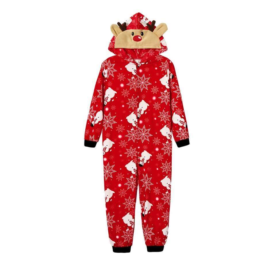 Christmas Cartoon Printed Onesie Family Pajamas Set