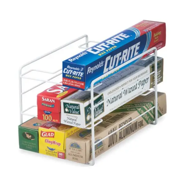 Organized Living White Kitchen Wrap Organizer