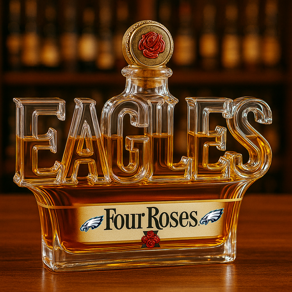Philadelphia Eagles Whiskey Bottle