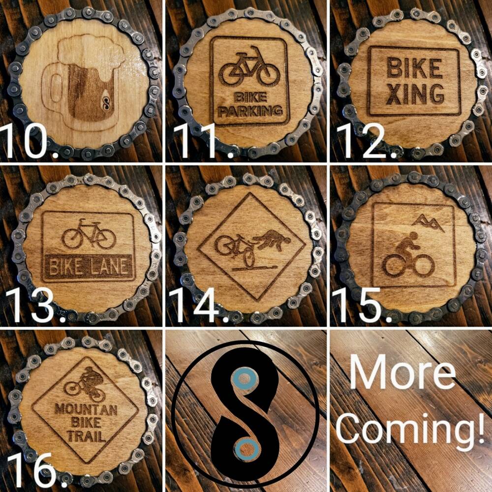 Bicycle Themed Coasters