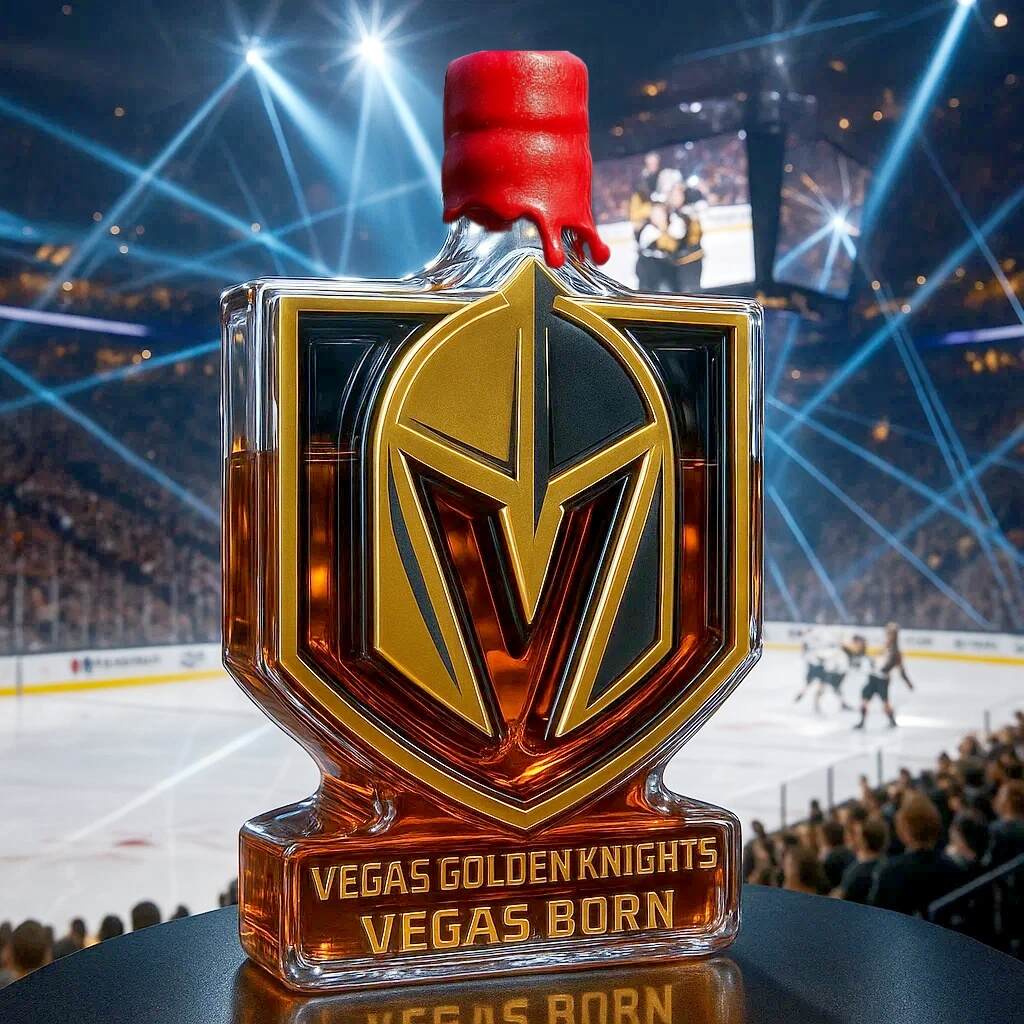 Vegas Golden Knights Limited Edition Whiskey Bottle