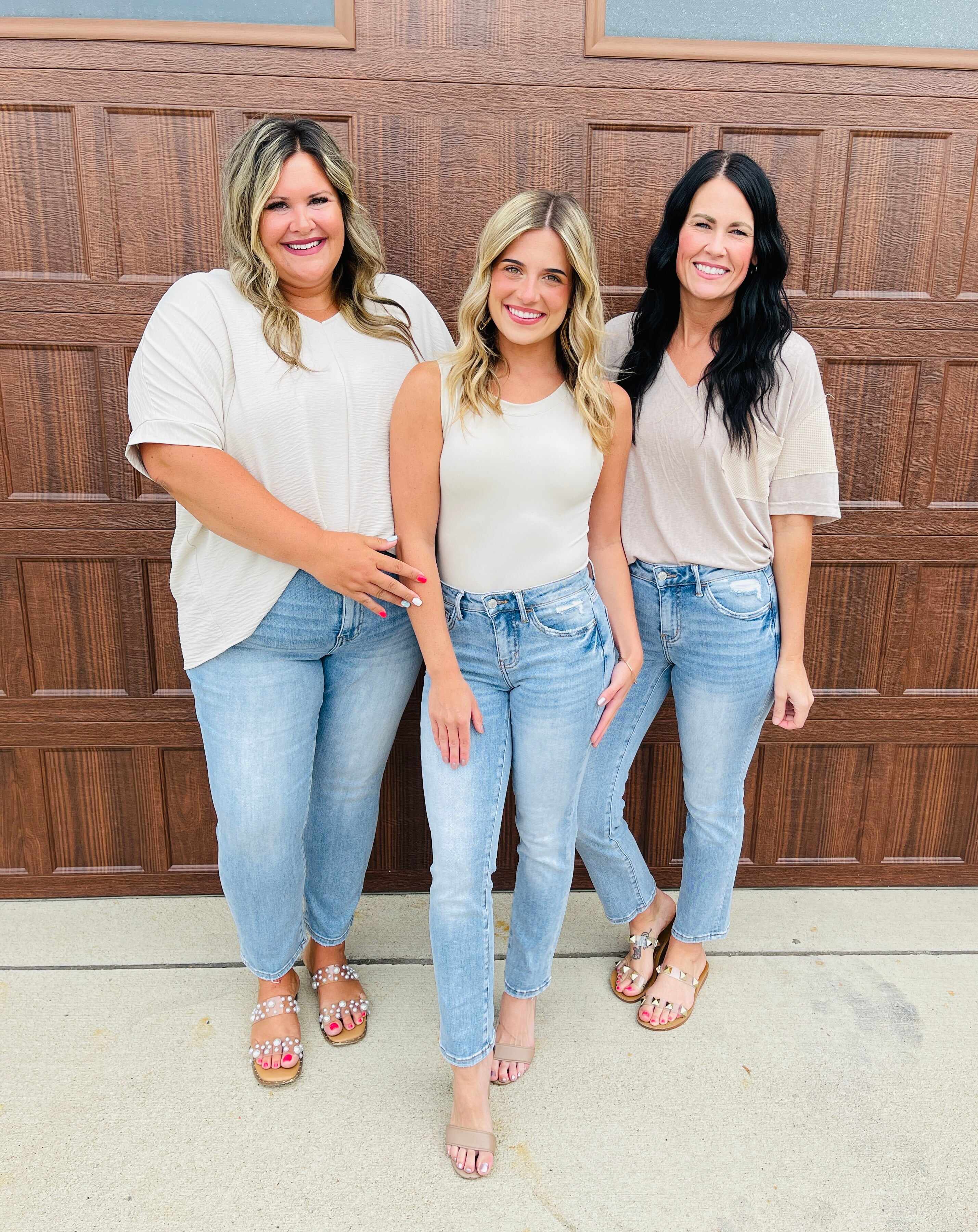 MARKDOWNS! Lovervet REG/CURVY Straight Into Summer Straight Leg Mid Rise Jeans