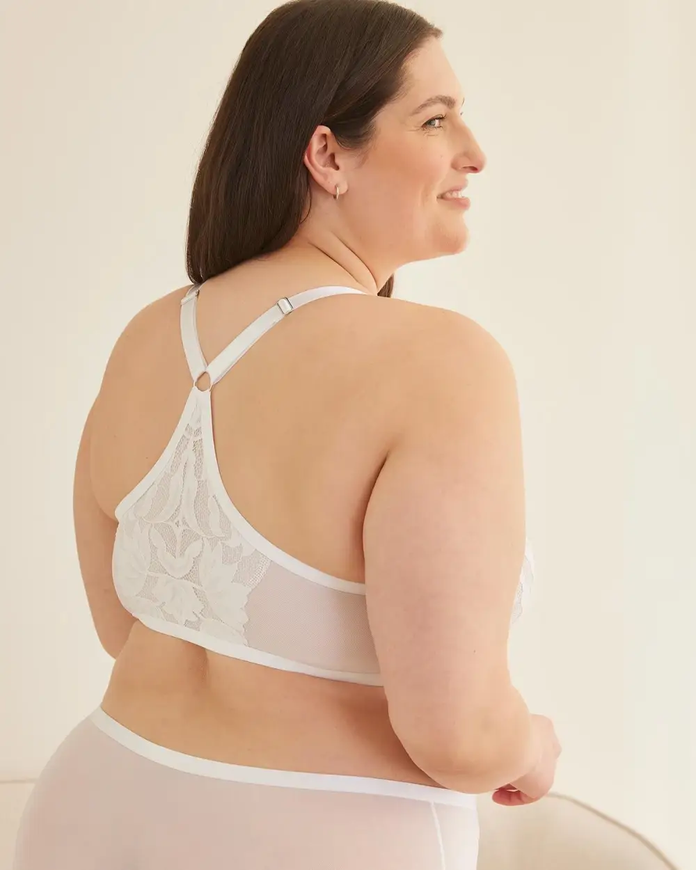Unlined Plunge Front Closure Bra - Deesse  Collection