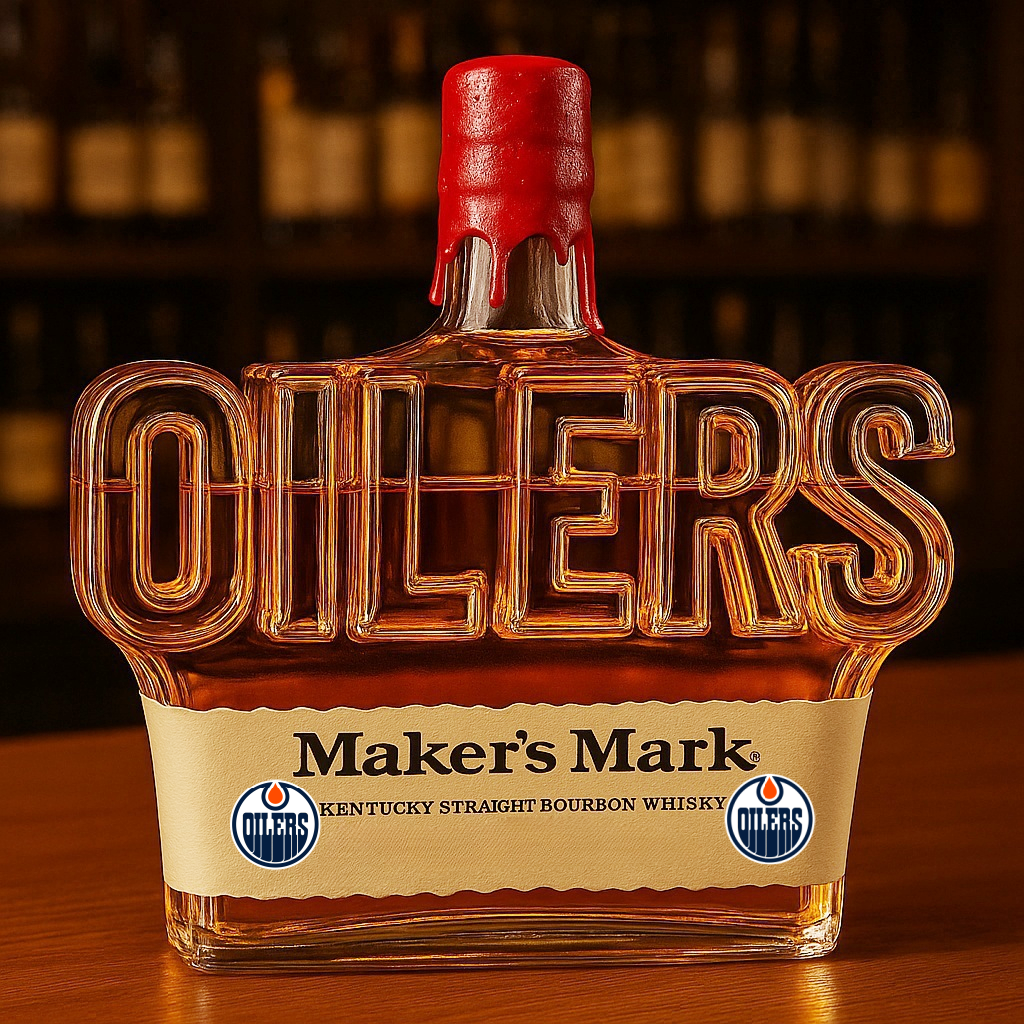 OILERS Whiskey Bottle