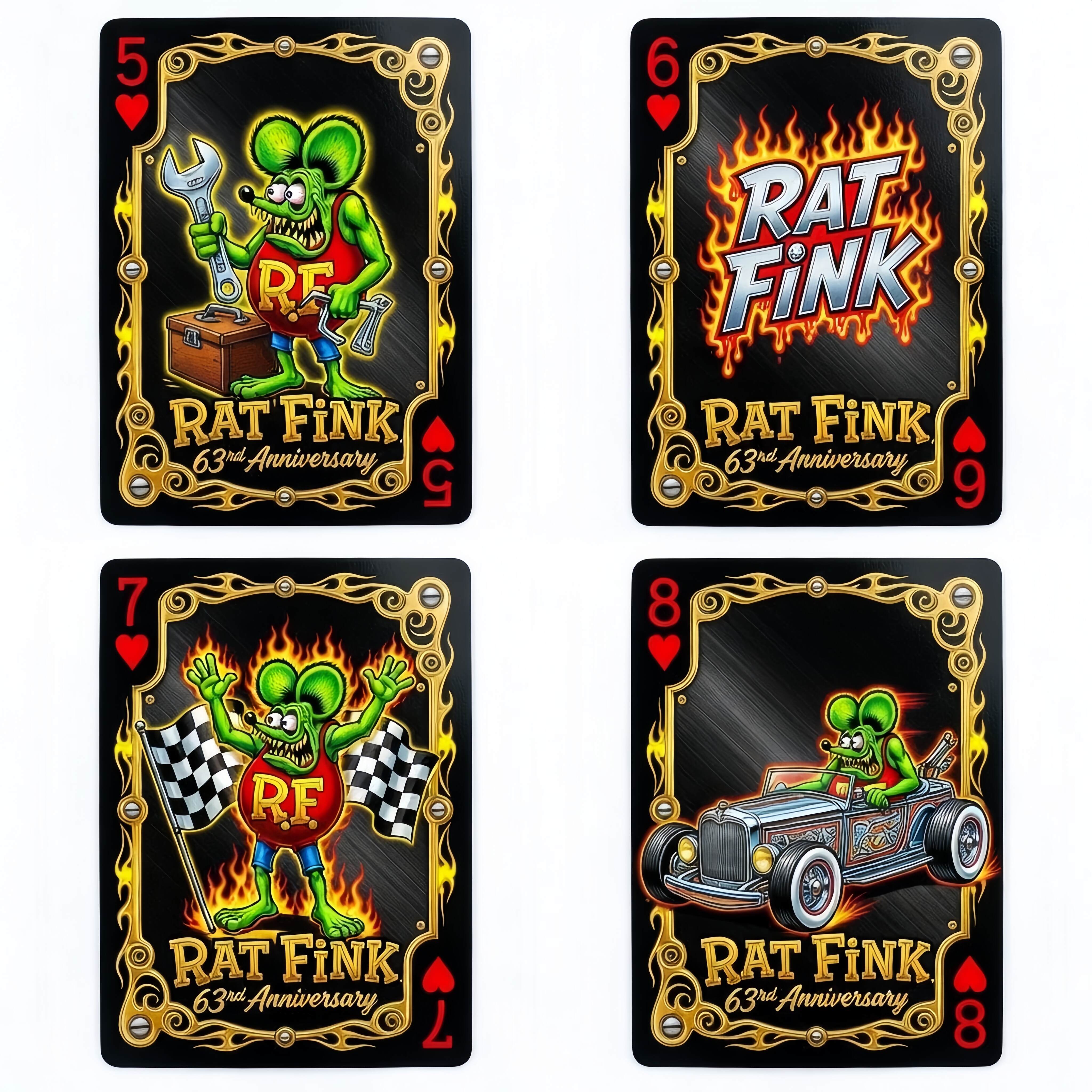 🐀Rat Fink 63rd Anniversary Limited Edition Playing Cards—54 CARDS