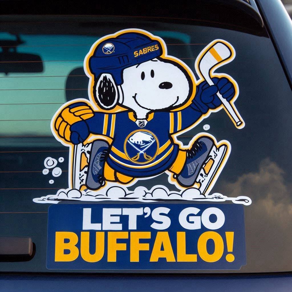 Snoopy NHL Car Decal