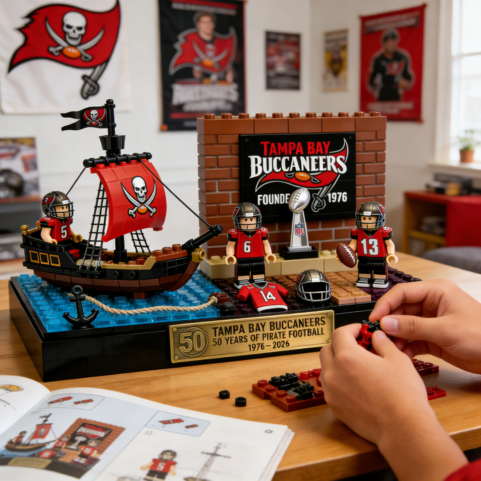 The Buccaneers 50th Anniversary Display Set