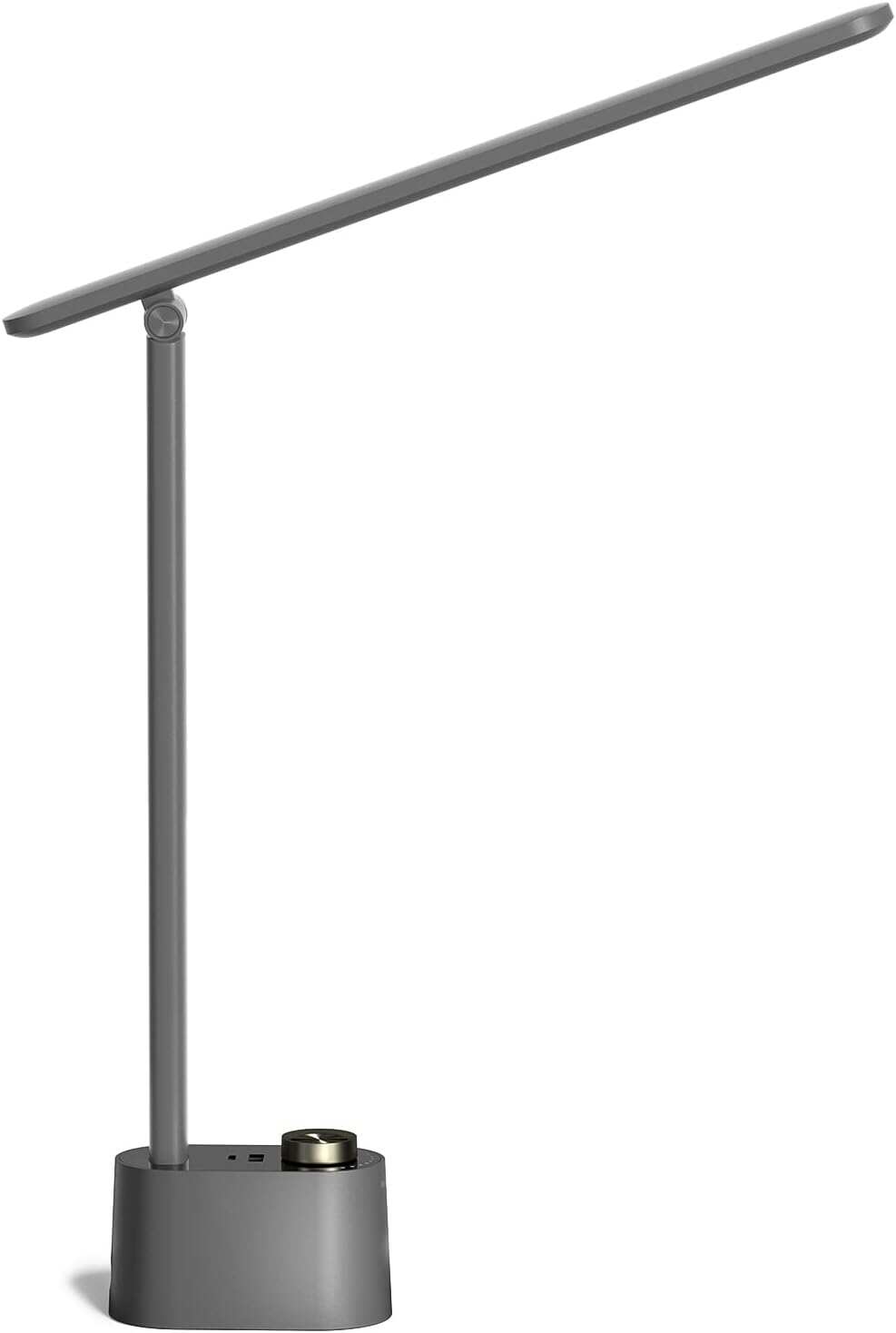 Honeywell Desk Lamp Home Office - LED Lighting with Charging Station A+C USB Port for Small Spaces Bedroom Reading Crafts HWT-H01 Black