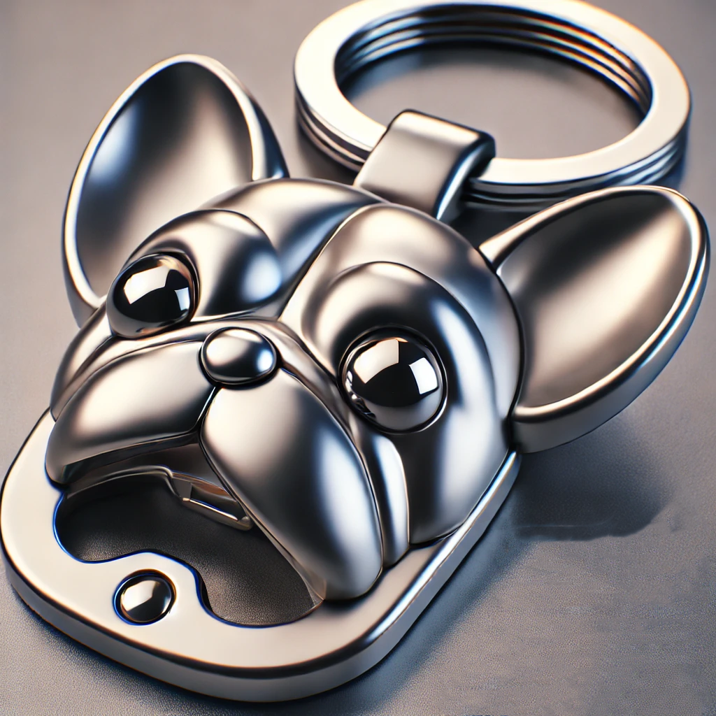 Pet dog bottle opener keychain