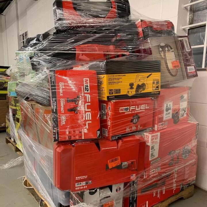 🎁2024 NEW Customer Returns Tool Pallets Online⭐Buy 7 FOOT TALL “MONSTER” PALLETS Online