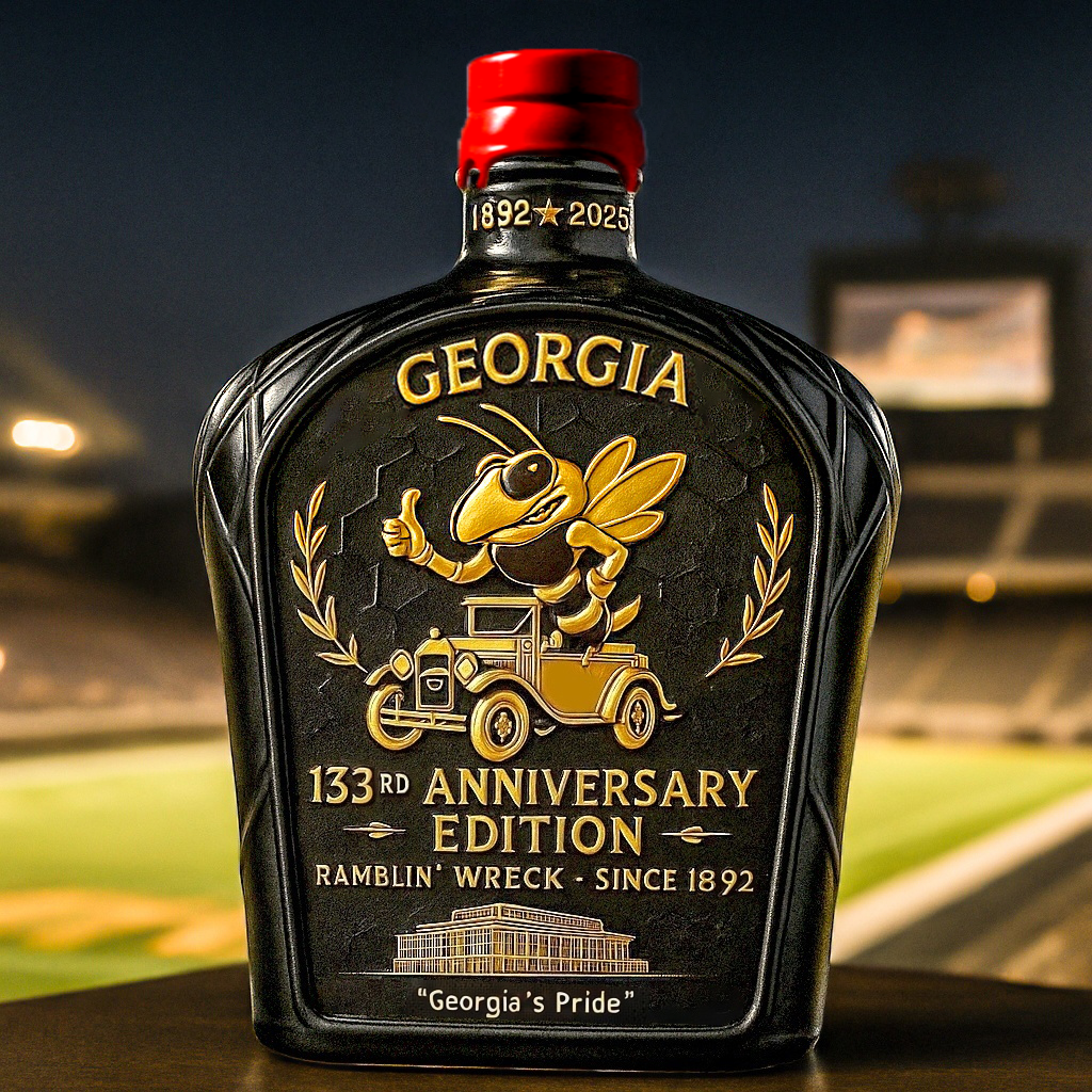 Georgia 133rd Anniversary Whiskey Bottle