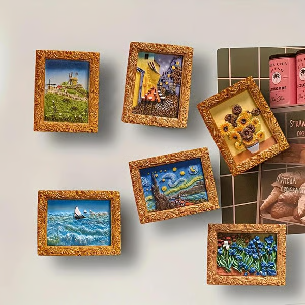 💖💖Van Gogh Inspired Fridge Magnet Set