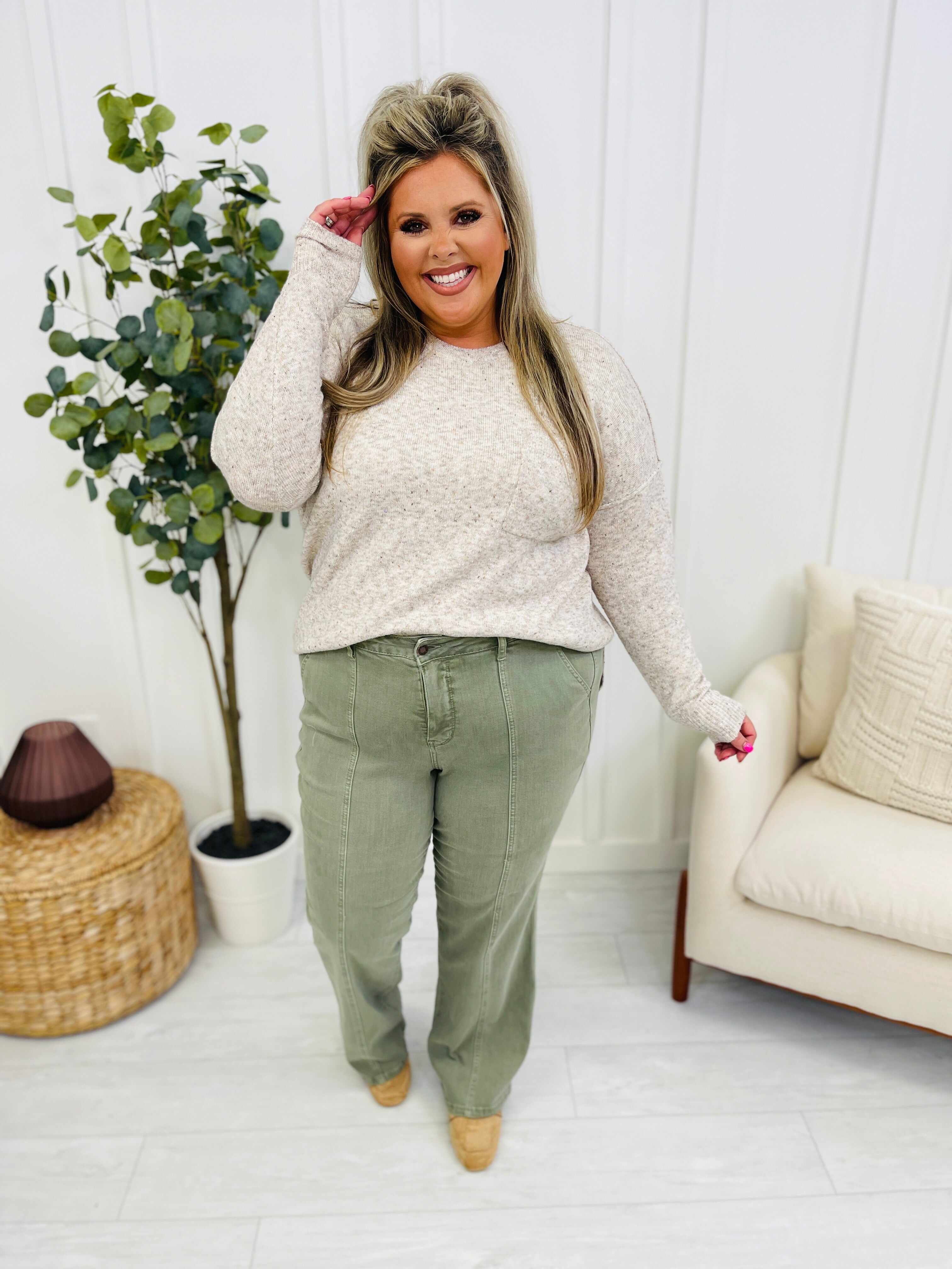 PLUS/REG Center Sage Straight Leg Jeans