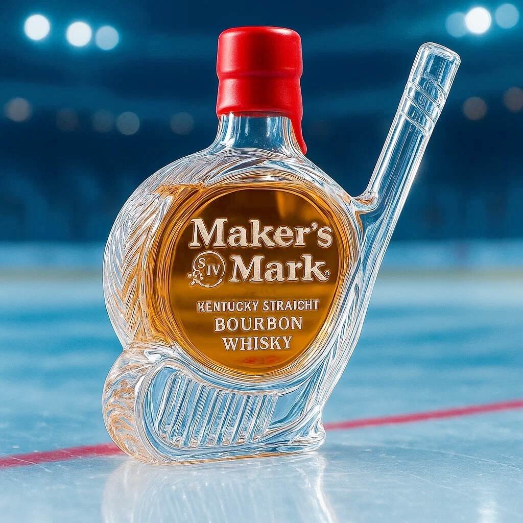 Ice hockey Whisky Bottle