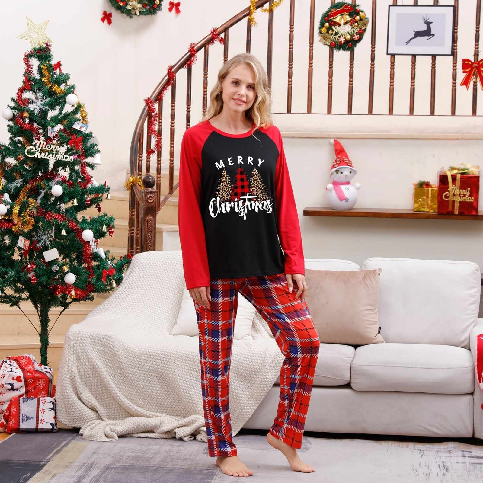 Family Matching Pajamas Set Merry Christmas