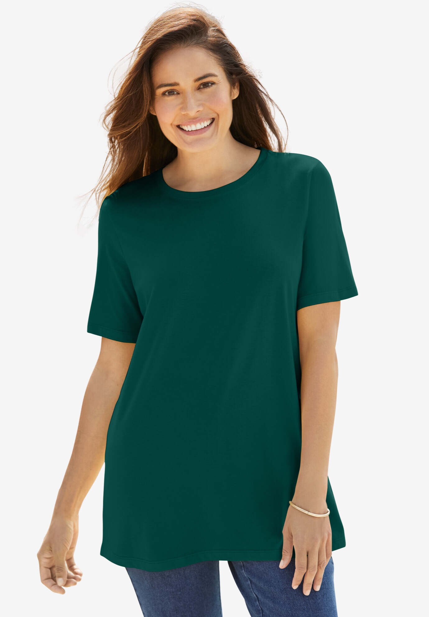 Perfect Short-Sleeve Crewneck Tee
