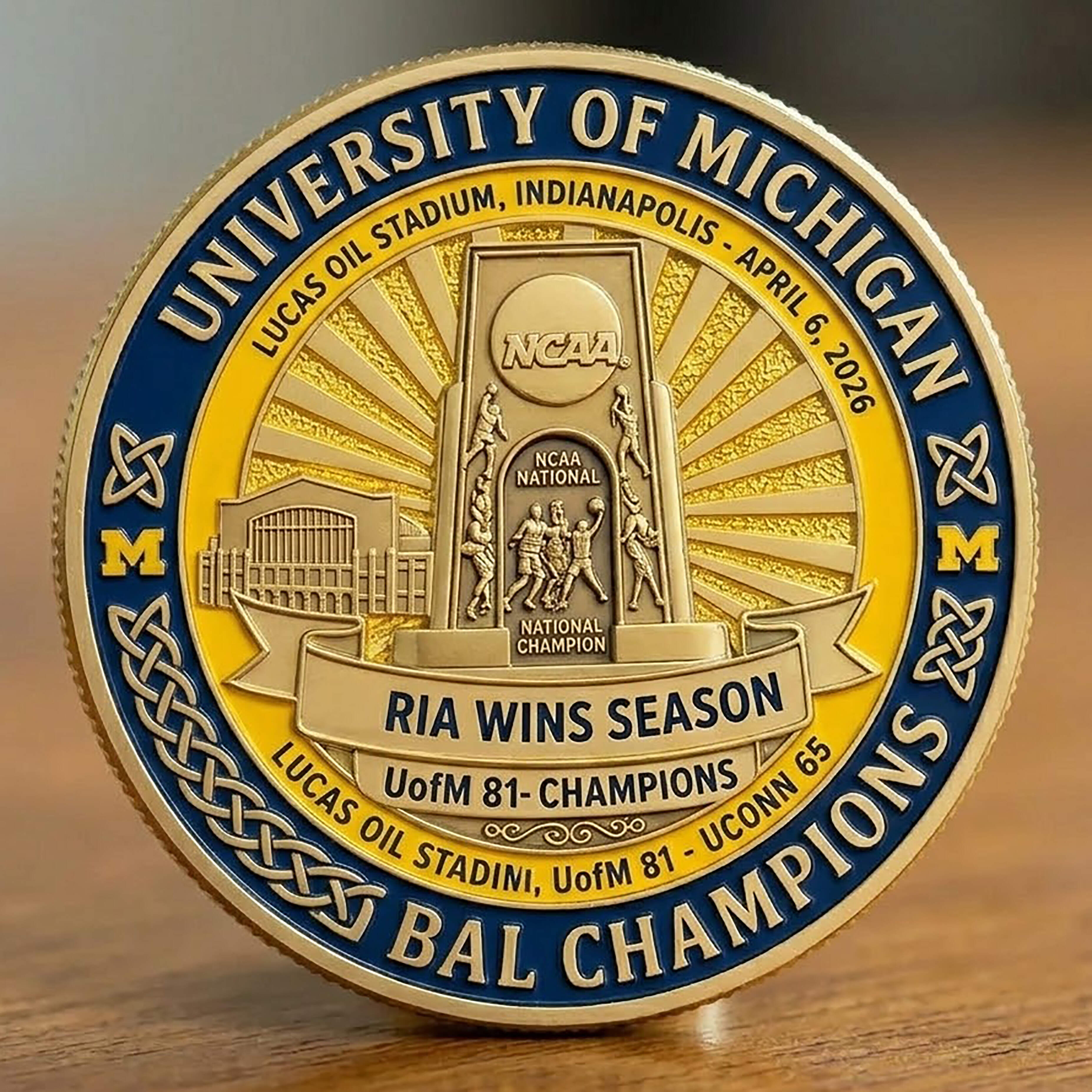 Michigan Wolverines Coach Dusty May Championship Coin