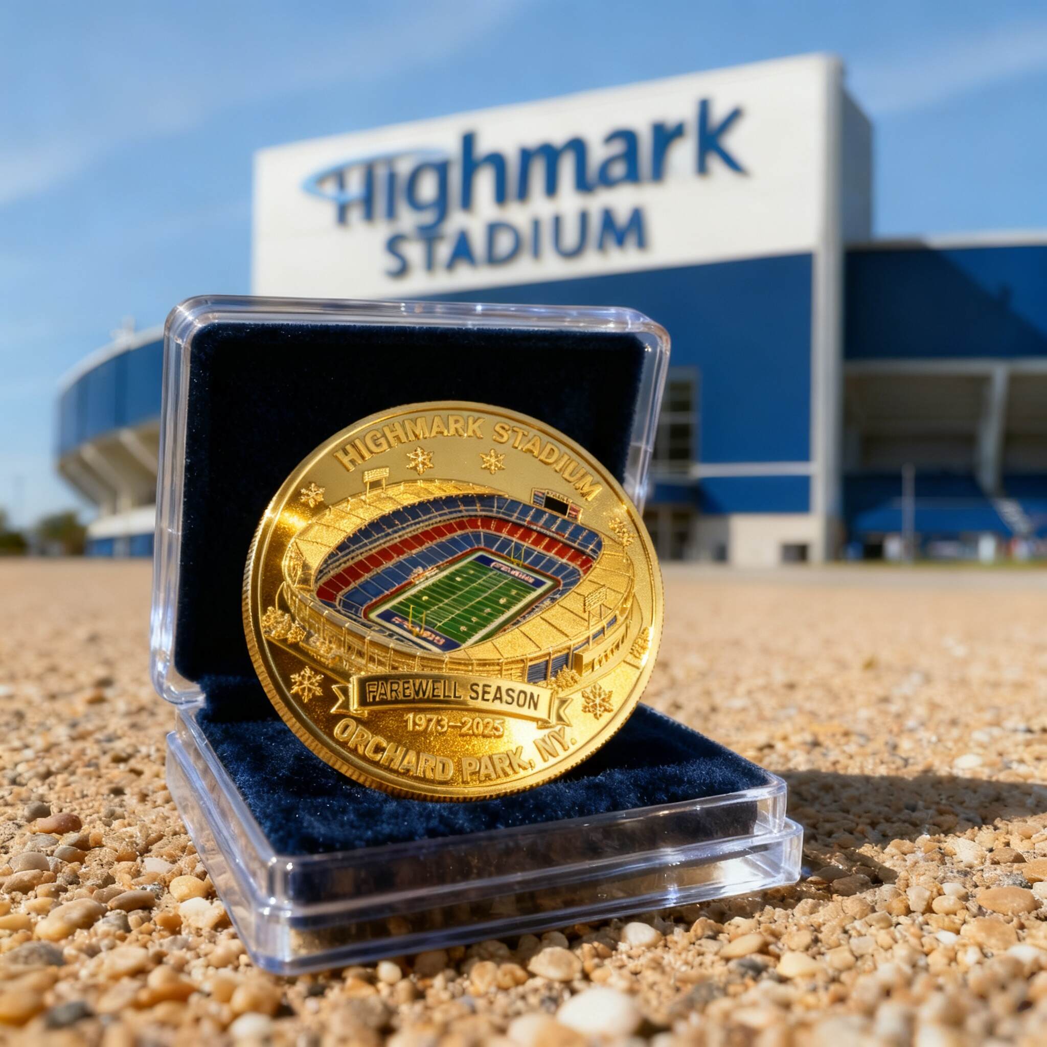 Highmark Stadium Farewell Season Coin (1973–2025)