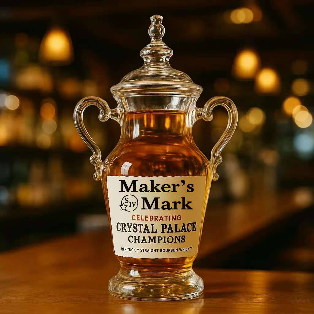 Crystal Palace FA Cup Champion Whisky Bottle