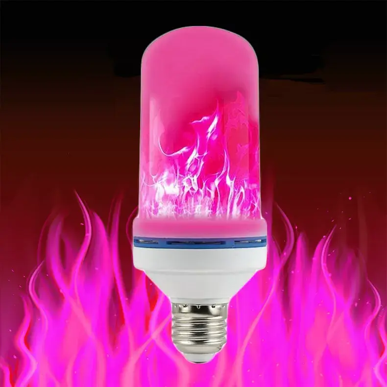 LED flame light bulb with gravity sensing effect
