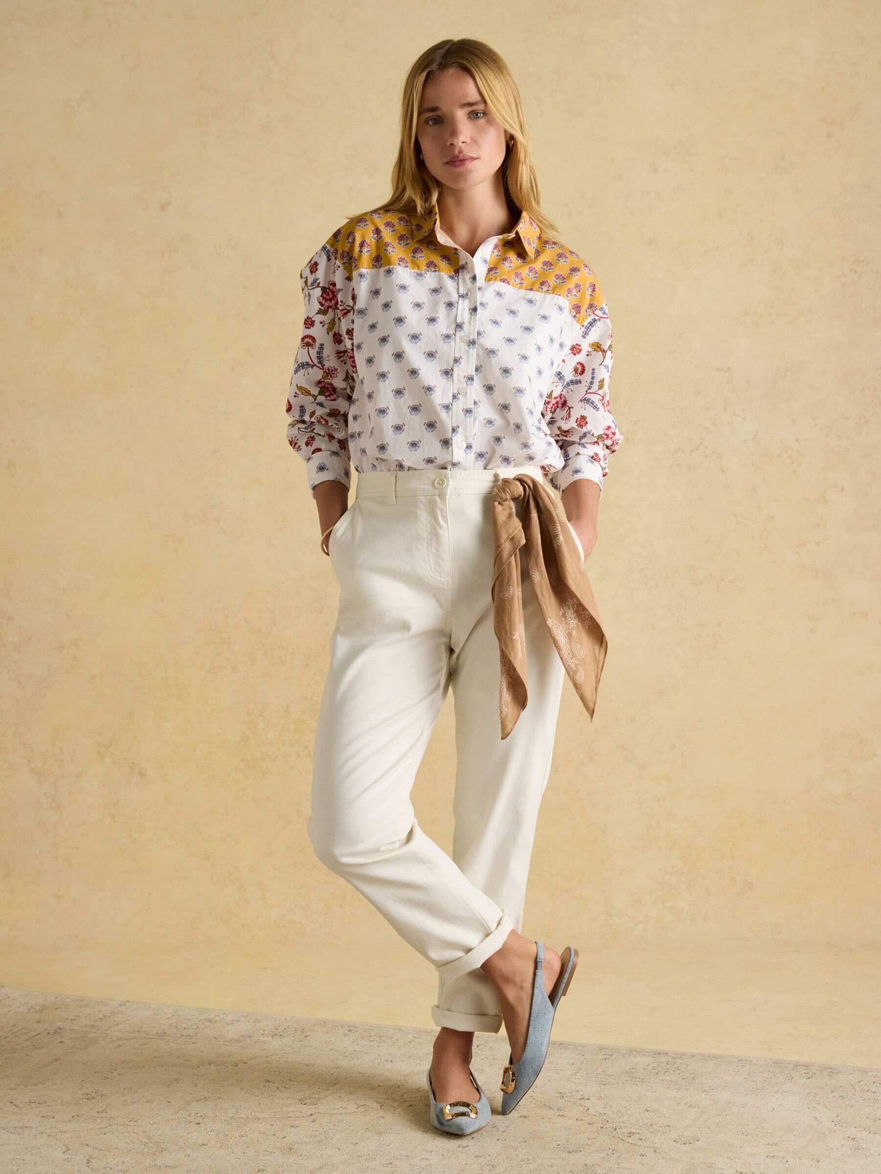 Genevieve Provence Hotch Potch Cotton Shirt