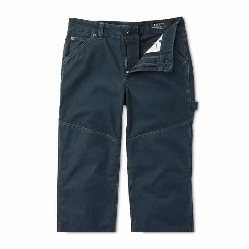 Women's Canvas Straight-leg Pants - Dark Navy