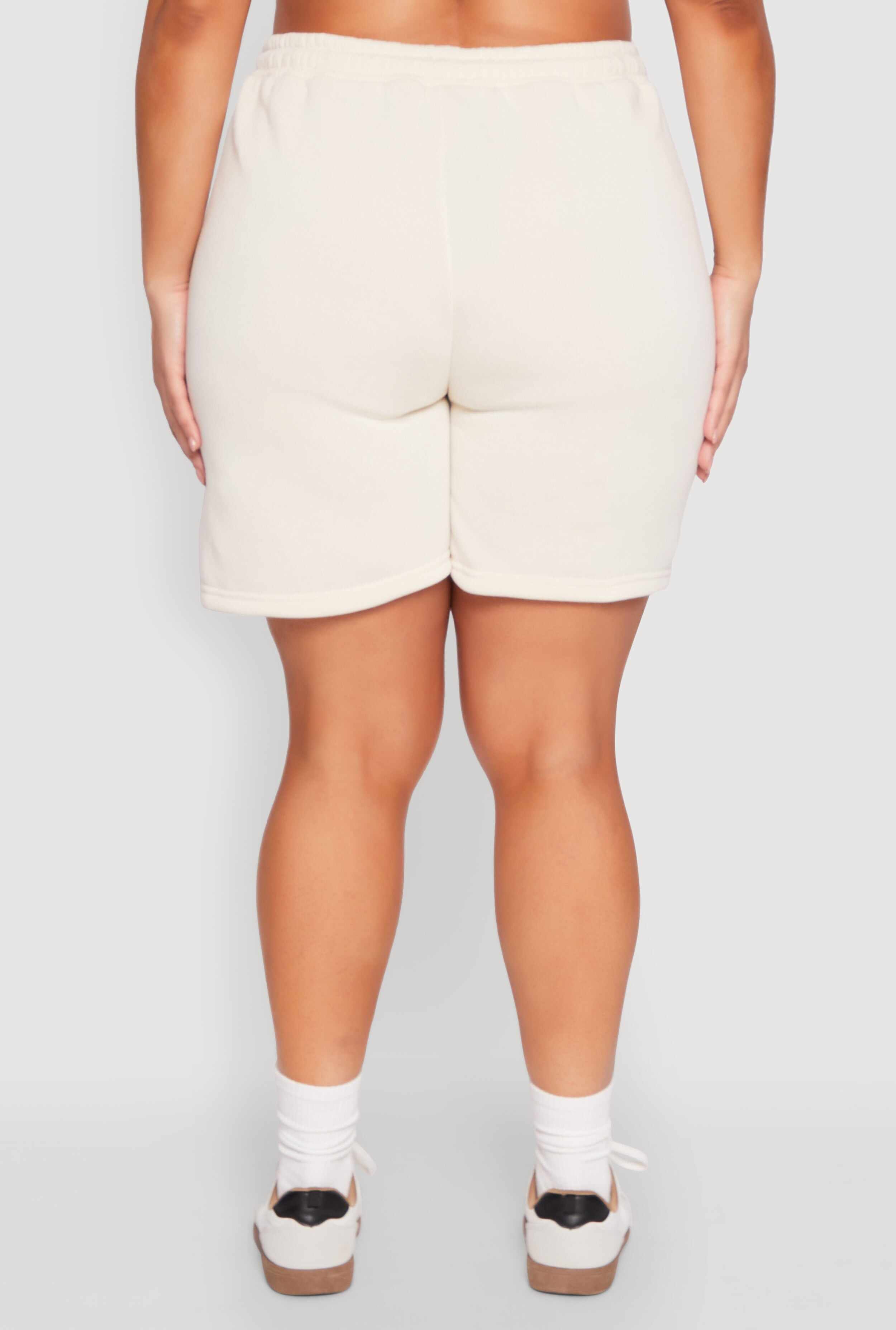 Plus Size Fleece Lined Sweatshorts