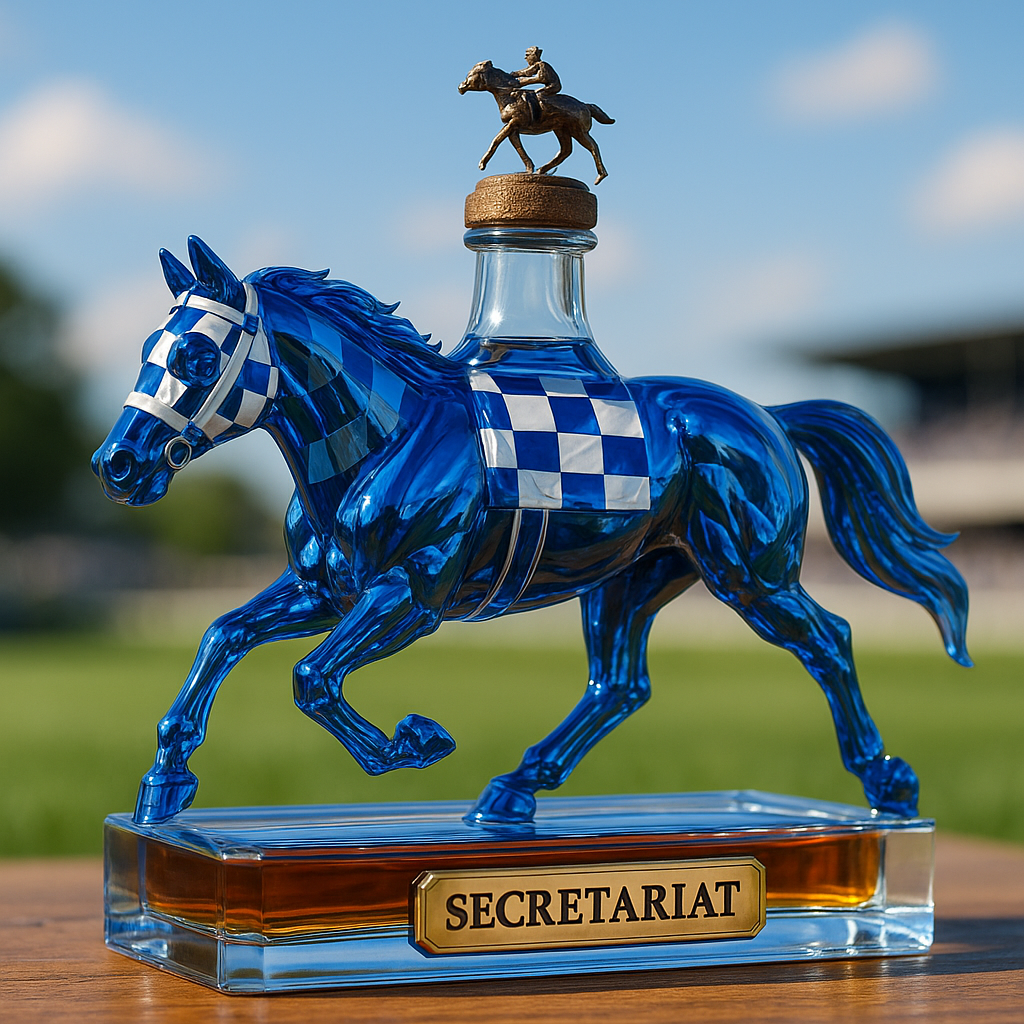 The Legendary Racehorse Secretariat Whiskey Bottle