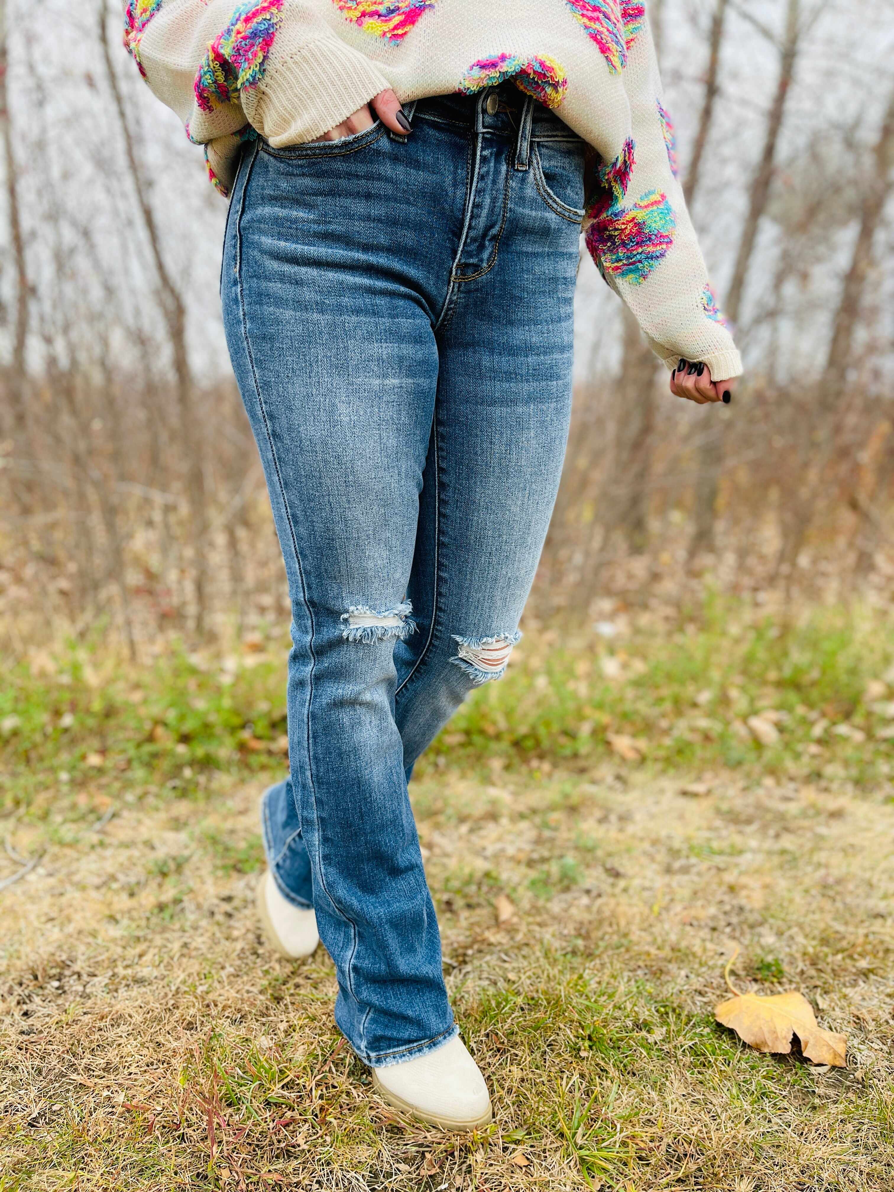 PLUS/REG Feelin' Slim Bootcut Jeans