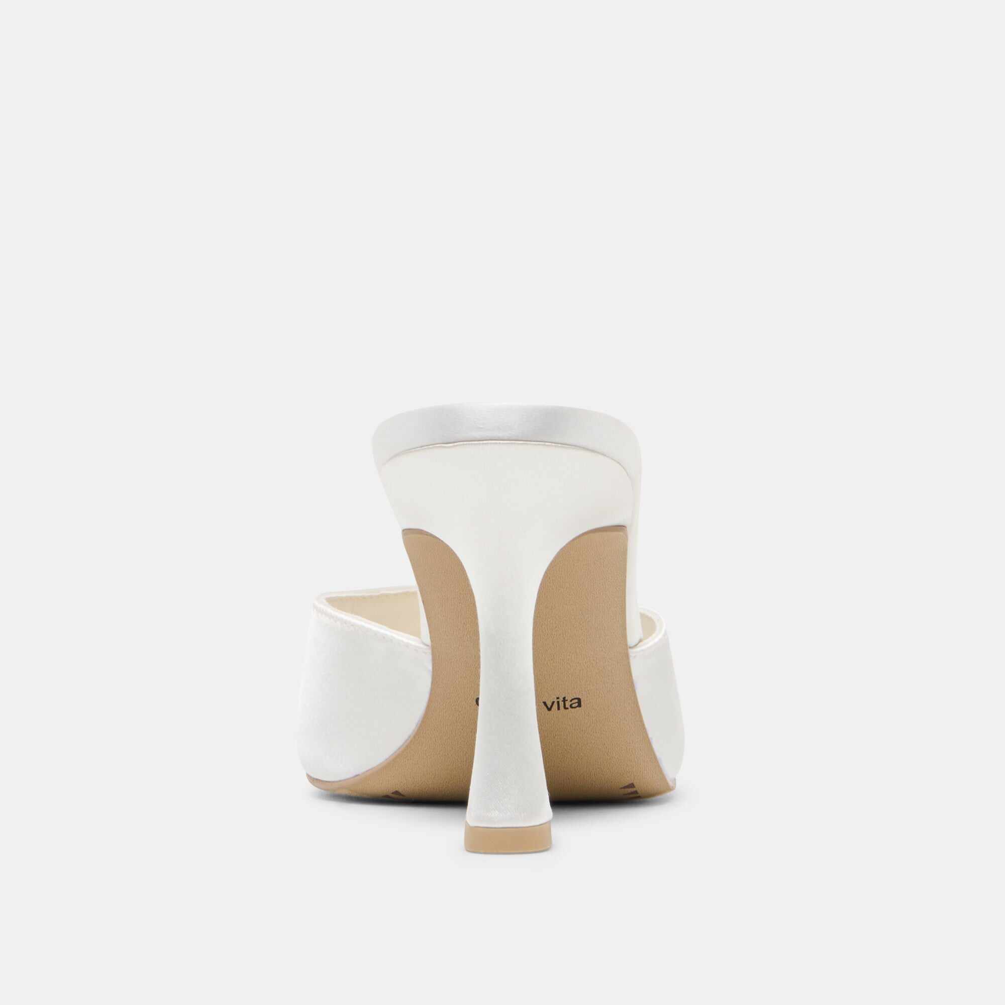 ROSHA HEELS TRUE WHITE SATIN