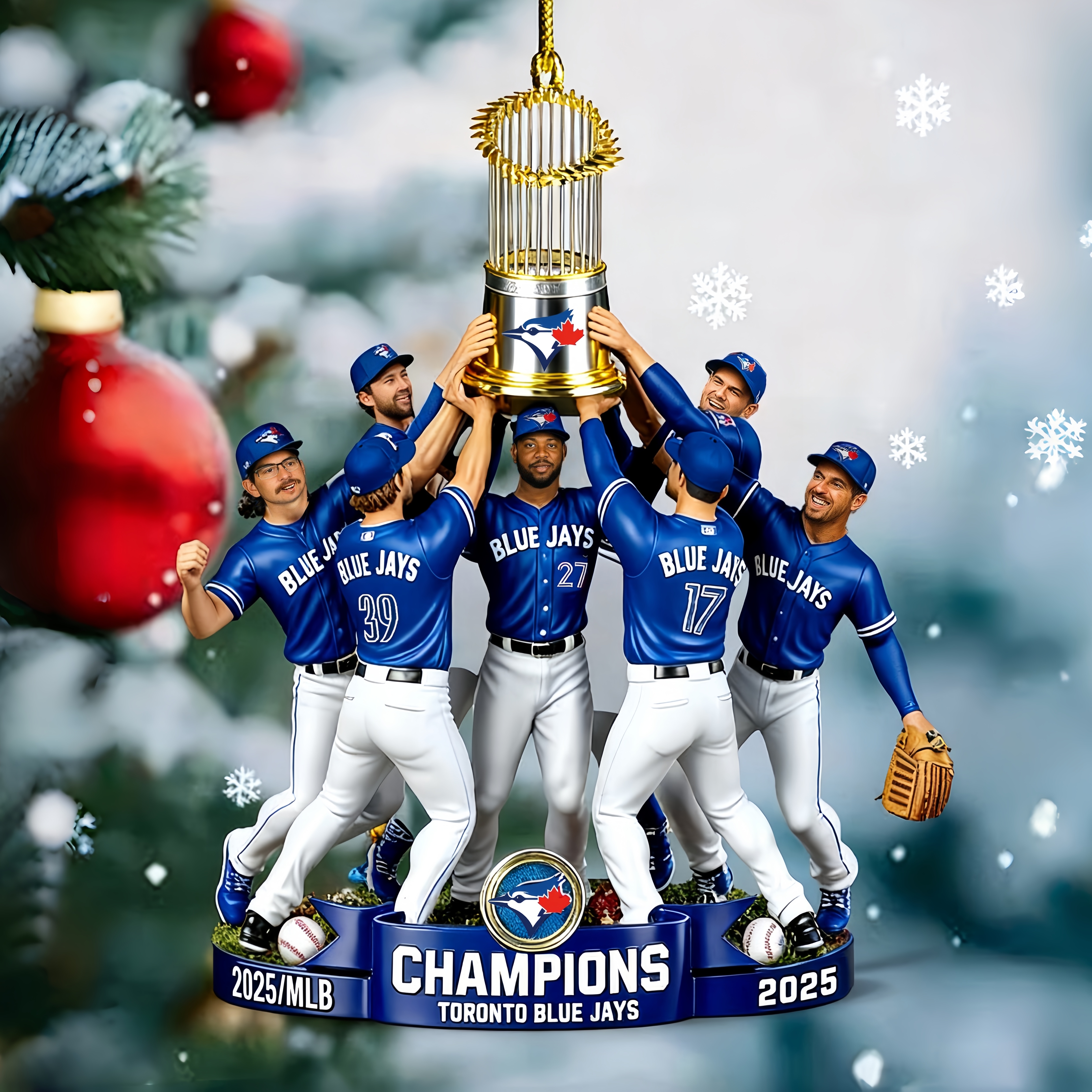 Toronto Blue Jays 2025 World Series Champions Commemorative Ornament