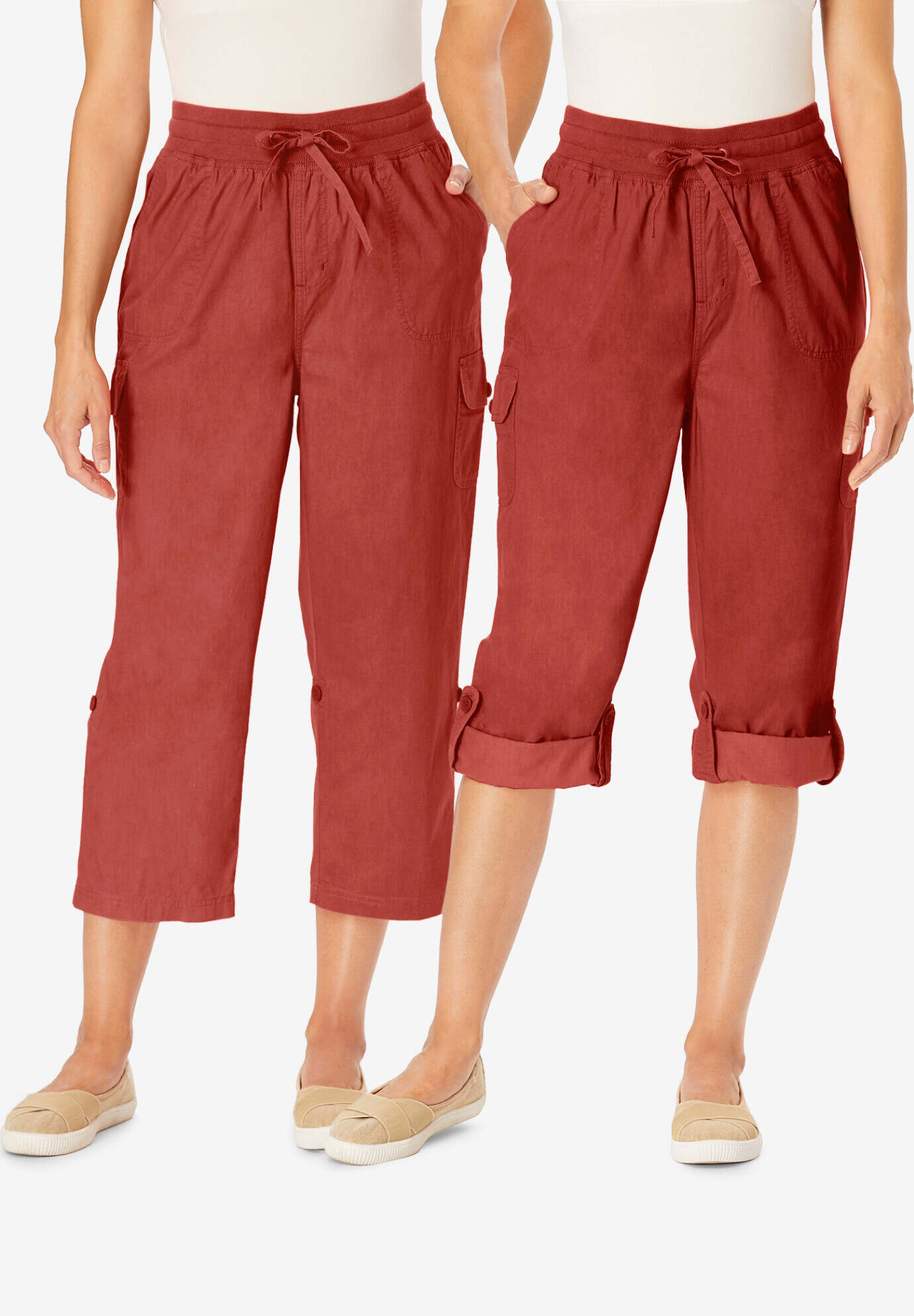 Convertible Length Cargo Capri Pant