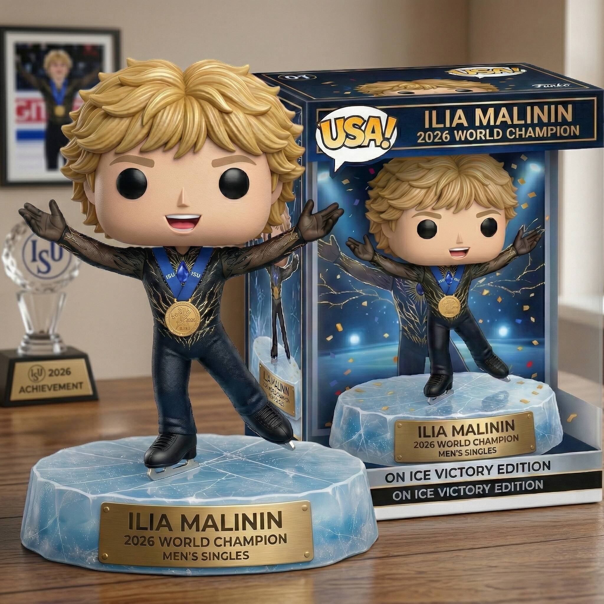 Ilia Malinin 2026 World Champion Pop! Figure