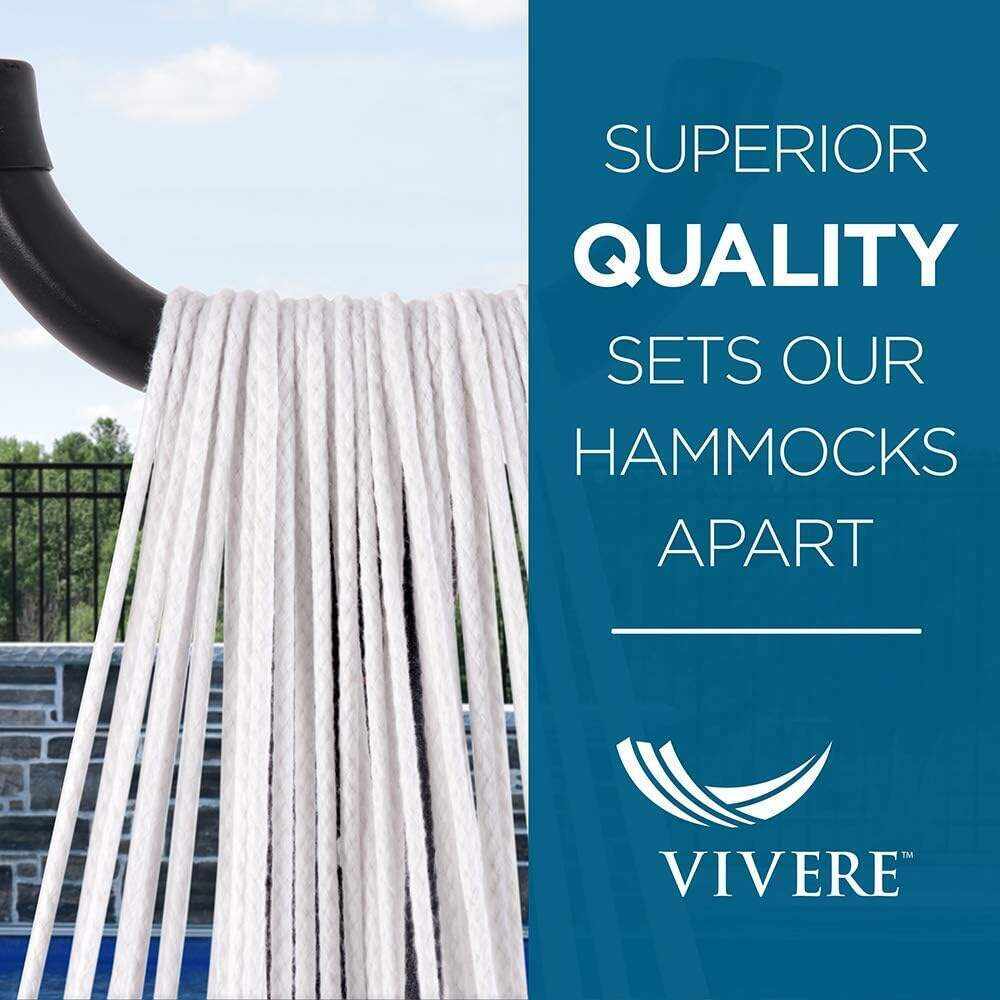 Double Cotton Hammock with Space Saving Steel Stand, Tropical (450 lb Capacity - Premium Carry Bag Included)