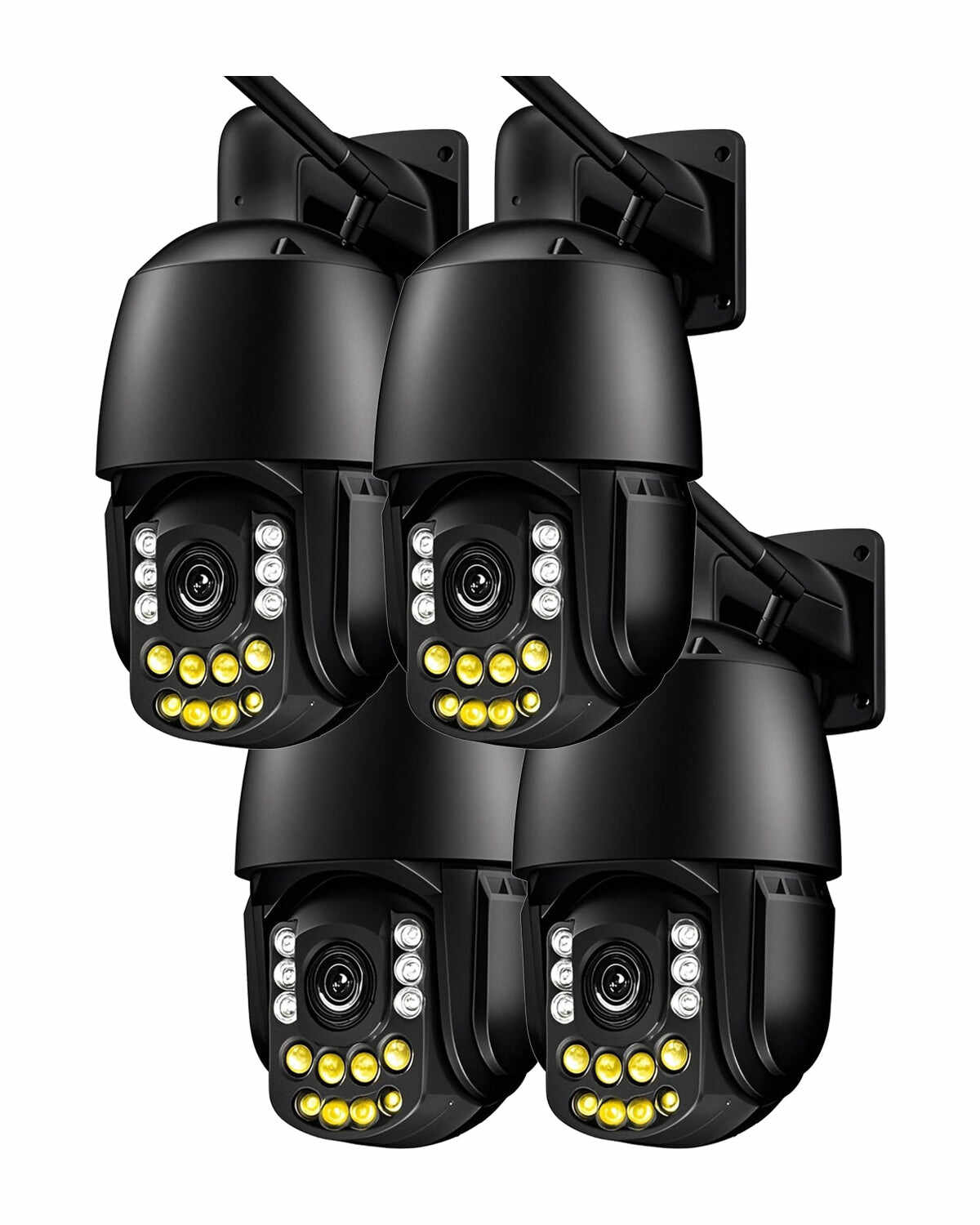 Ctronics 4K 30x Optical Zoom Security Camera Outdoor, 150m Night Vision, 2.4/5Ghz WiFi, AI Human/Vehicle/Pet Detection,Preset Cruise Paths, Metal