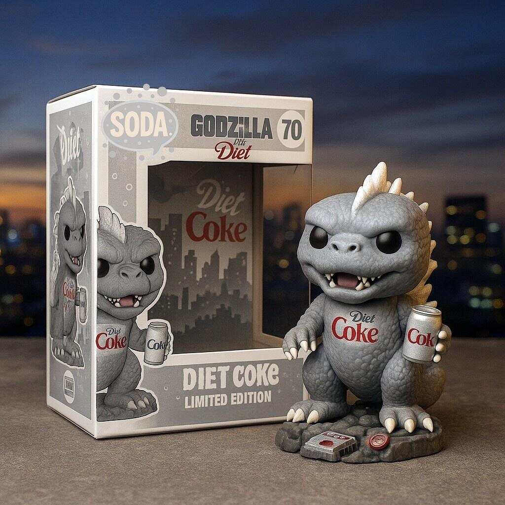 Soda X GODZILLA 70th Anniversary Pop Figure