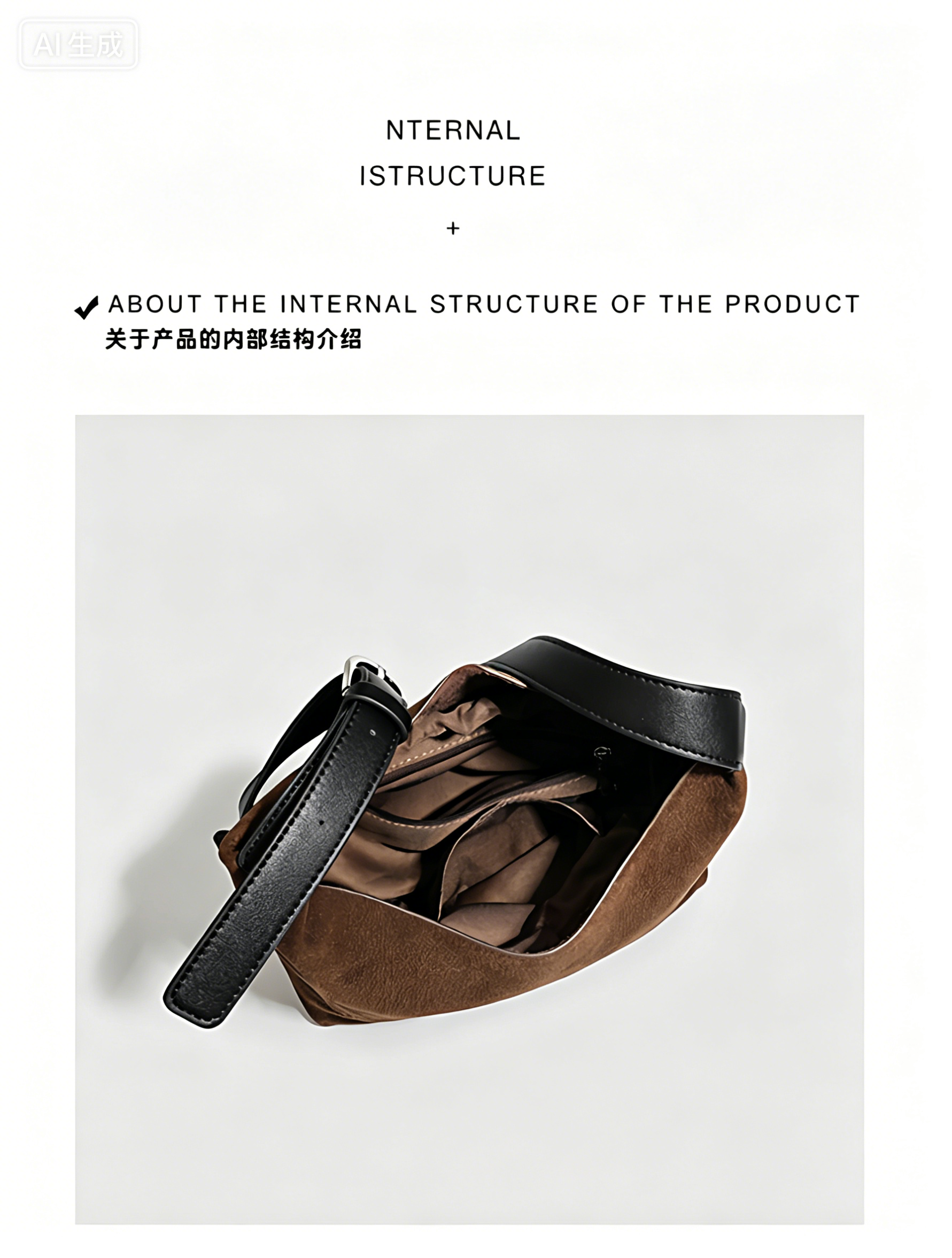 Fashionable women bag with cowhide leather