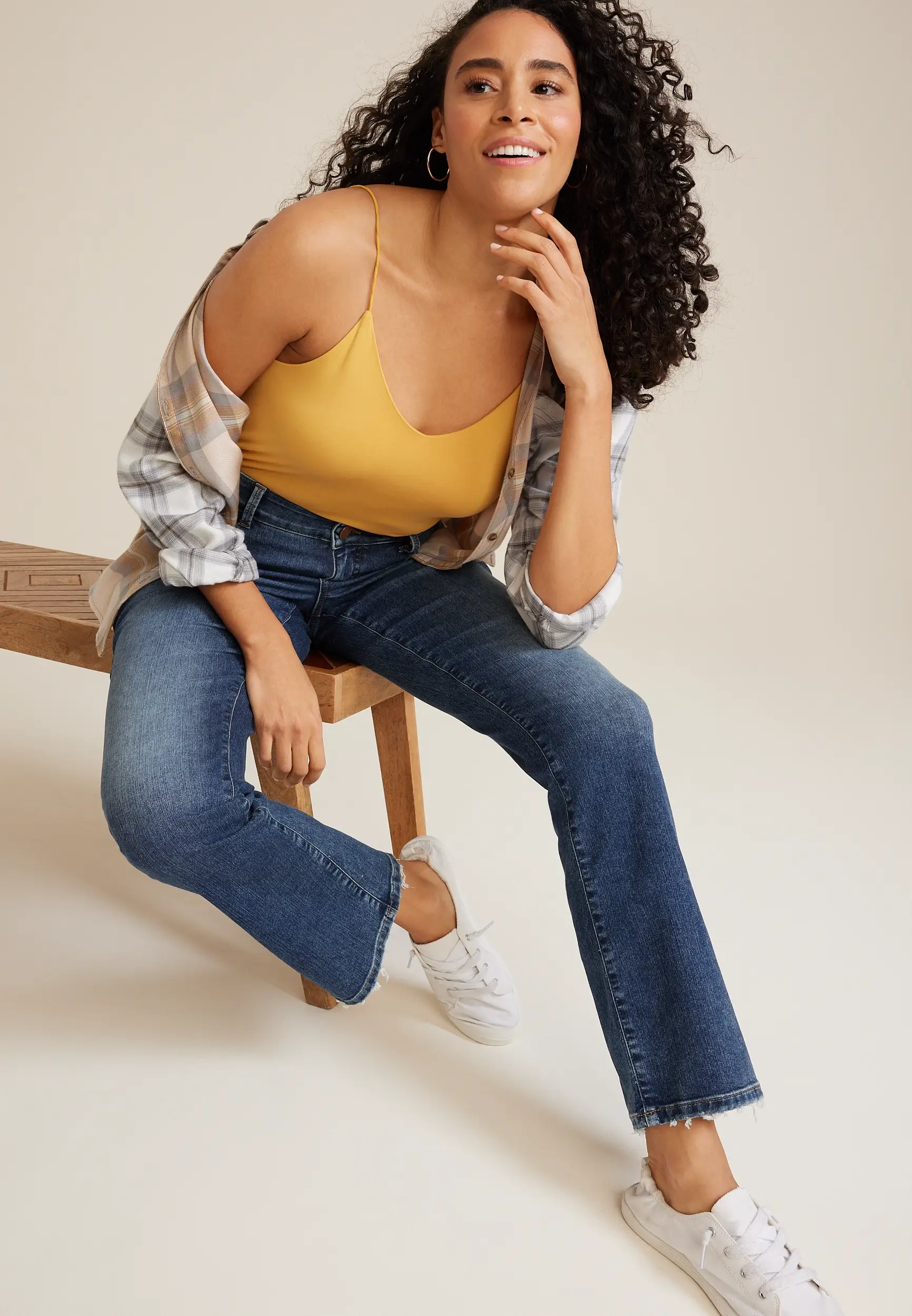 Everflex™  Mid Fit Mid Rise Slim Boot Jean