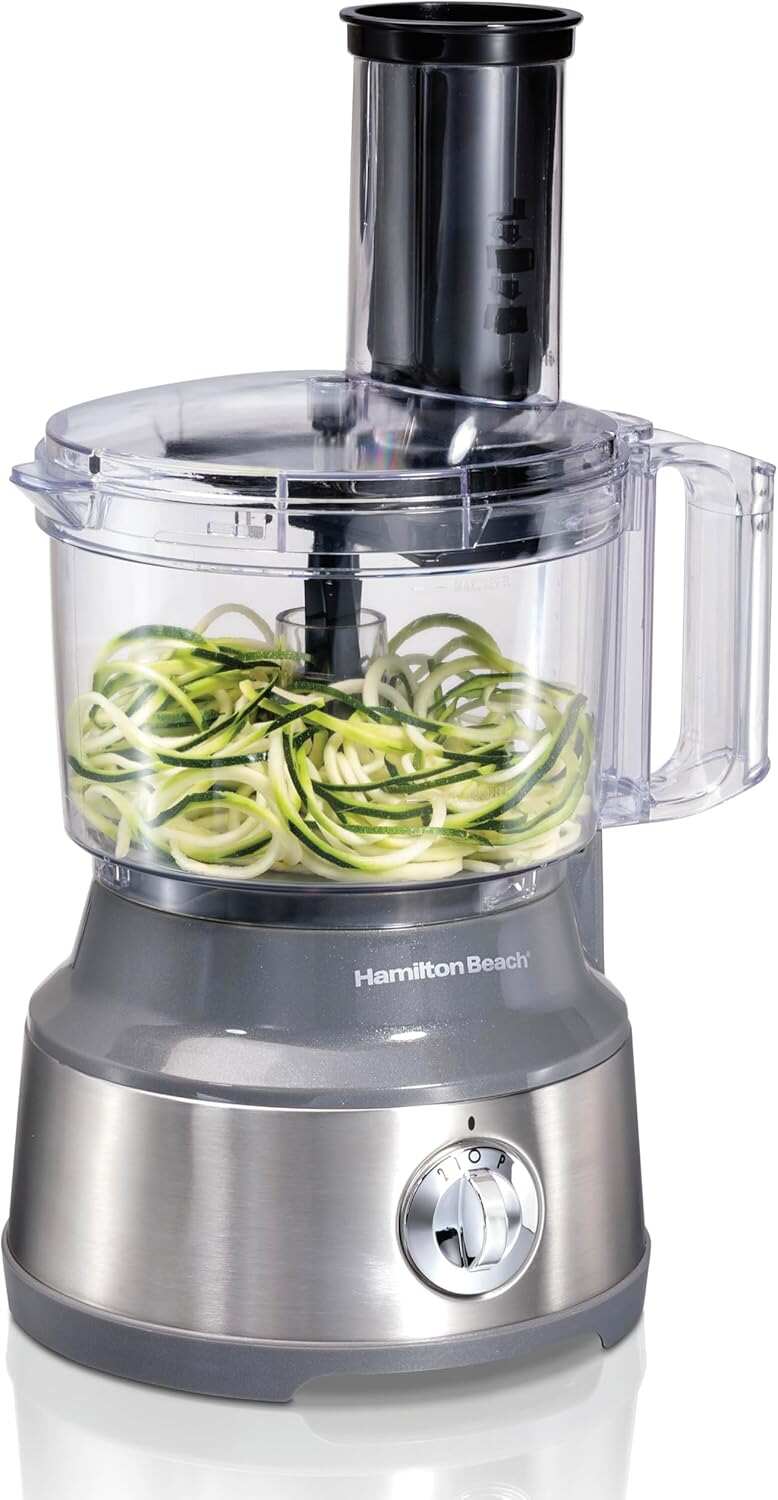 Hamilton Beach Food Processor & Vegetable Chopper for Slicing, Shredding, Mincing, and Puree