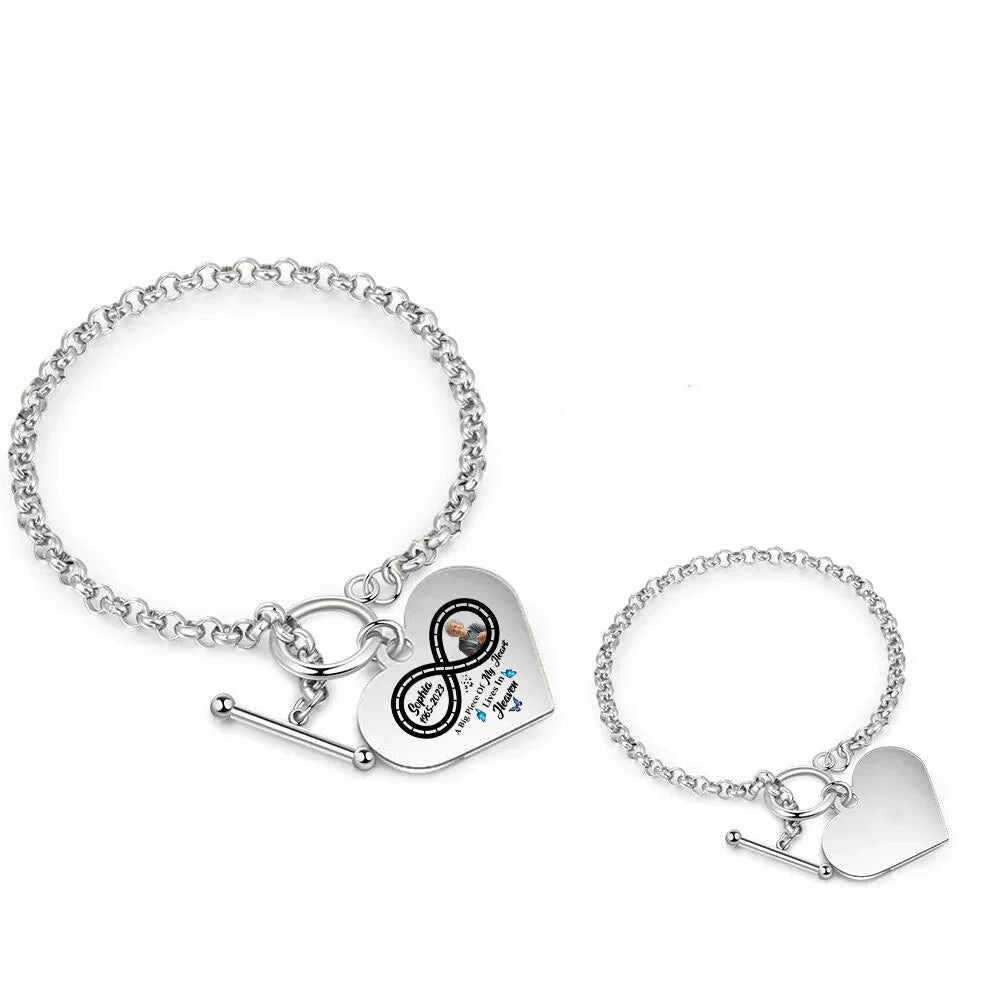 National Parents' Day❤Personalized Infinite love Heart Bracelet - I'm Always With You - Memorial Gift