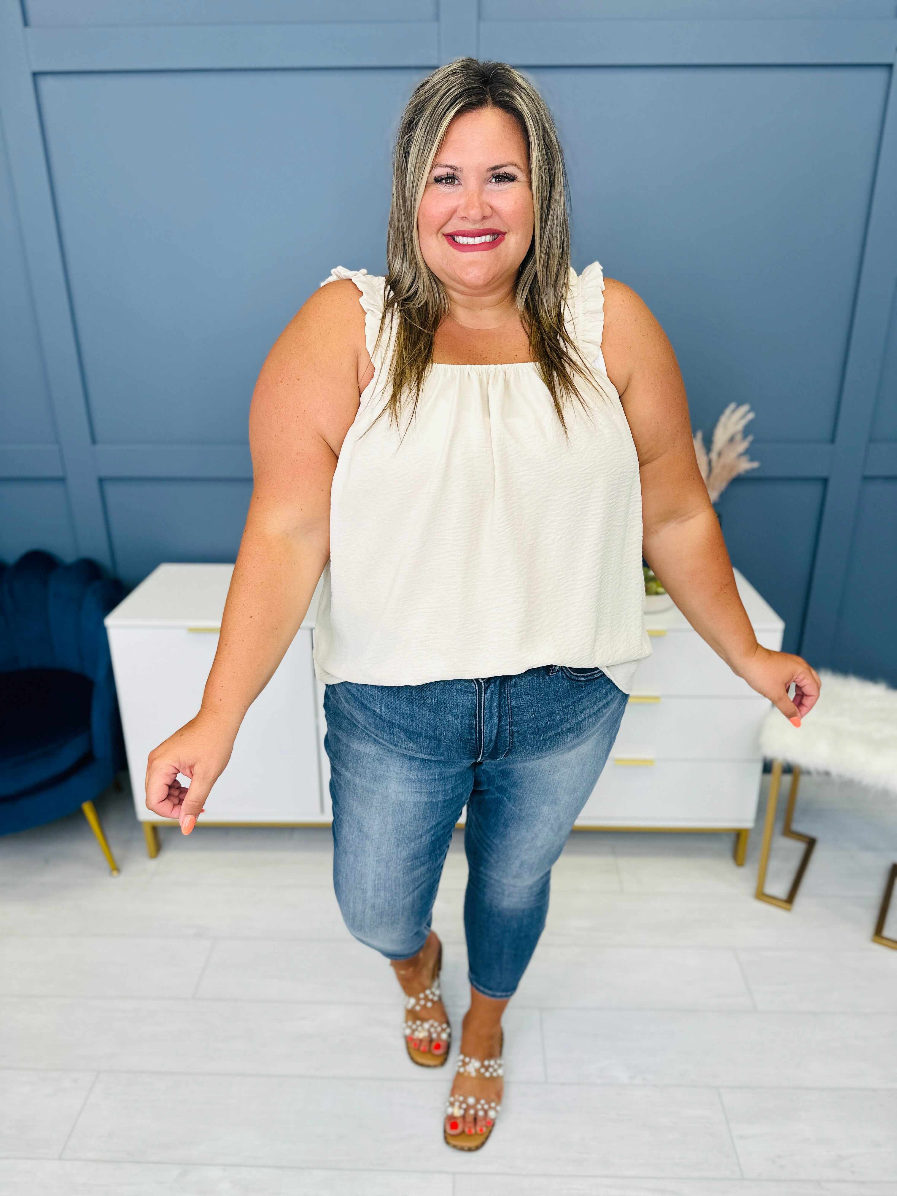 Tummy Control Skinny Jeans in Reg/Curvy Total Infatuation Restock