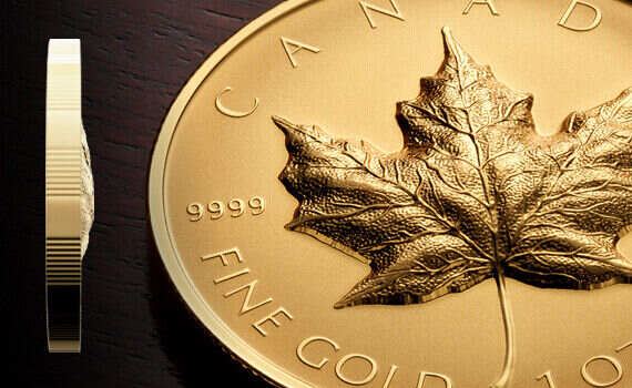 2022 Canada 1 oz. Pure Gold Coin – Ultra-High Relief Gold Maple Leaf