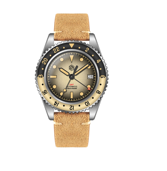 Men Automatic Mechanical HT56T5 Enamel Dial Mechanical Men Watch