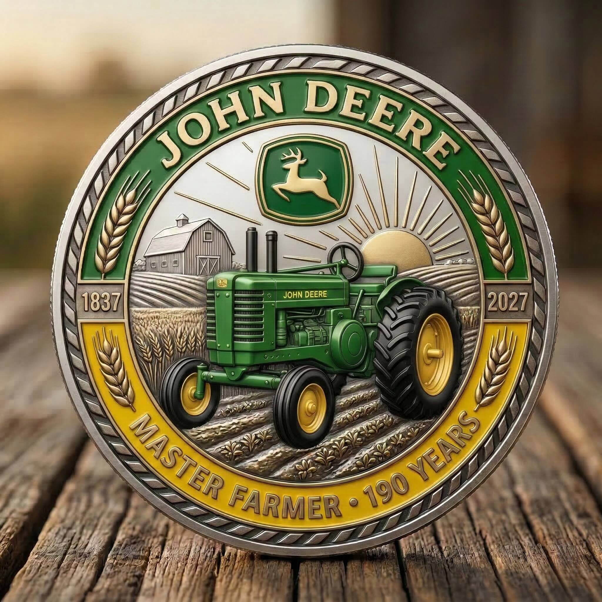 John Deere 190th Anniversary Master Farmer Commemorative Coin