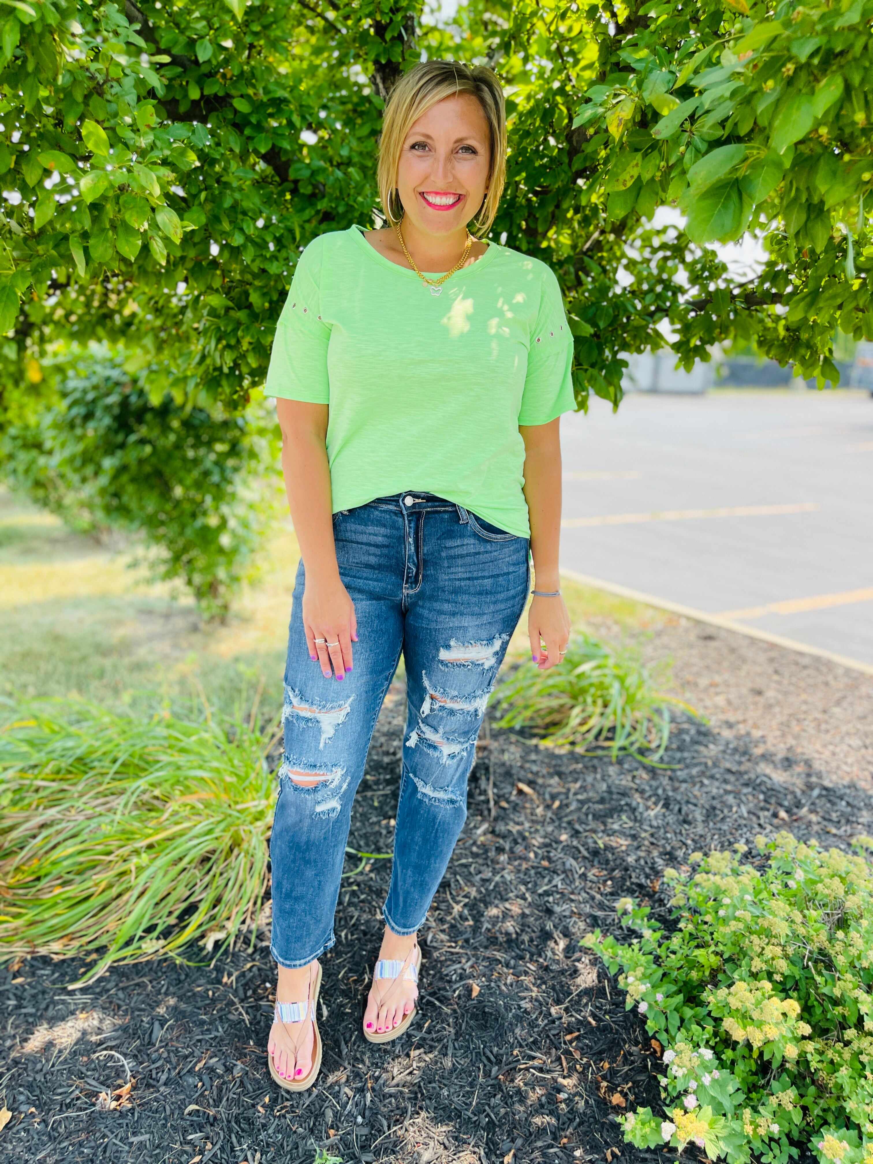 Plus/Reg Stretch it Out Boyfriend Jeans