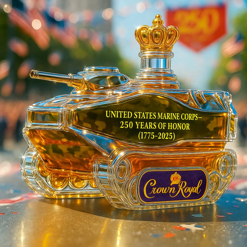 USMC 250th Anniversary AAV-7A1 Whiskey Bottle