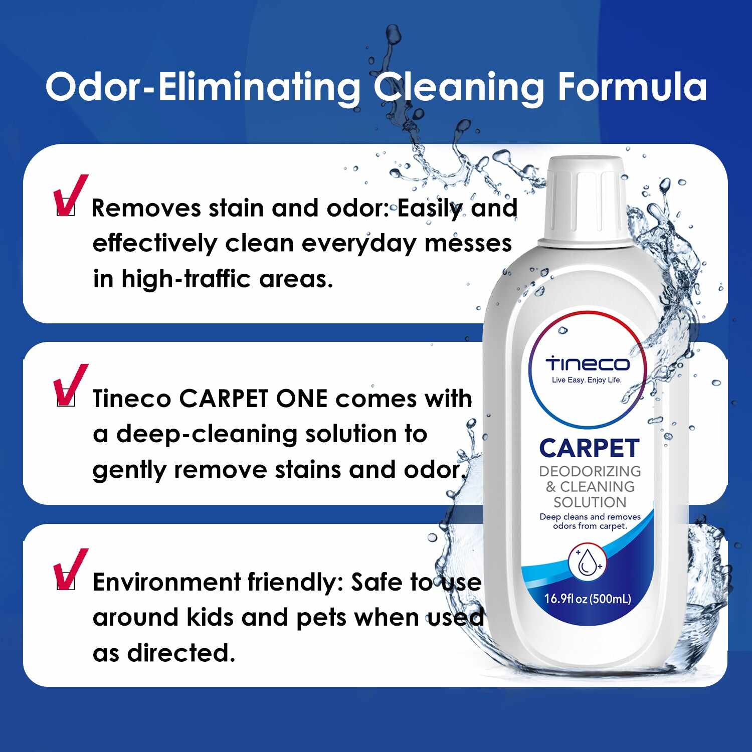 Tineco CARPET ONE series deodorizing & cleaning solution 33.8 FL OZ (1L)